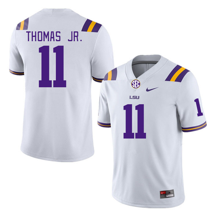 LSU Tigers #11 Brian Thomas Jr. College Football Jerseys Stitched Sale-White